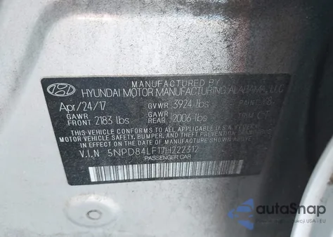 2018 Hyundai Elantra Value Edition z USA, uszkodzony, nr VIN 5NPD84LF1JH222312